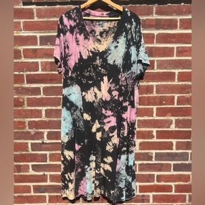 Torrid Super Soft Knit 2X Plus Size Tie Dye Dress